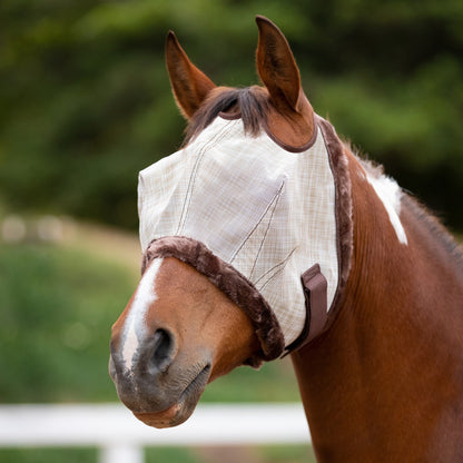Kensington Draft UV Fleece Trim Fly Mask - Dual Ear & Forelock