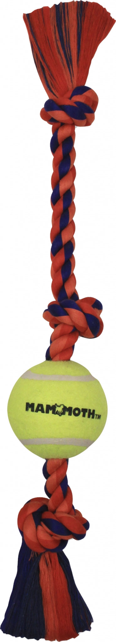 Mammoth FlossyChews 3 Knot/1 Ball Dog Toy