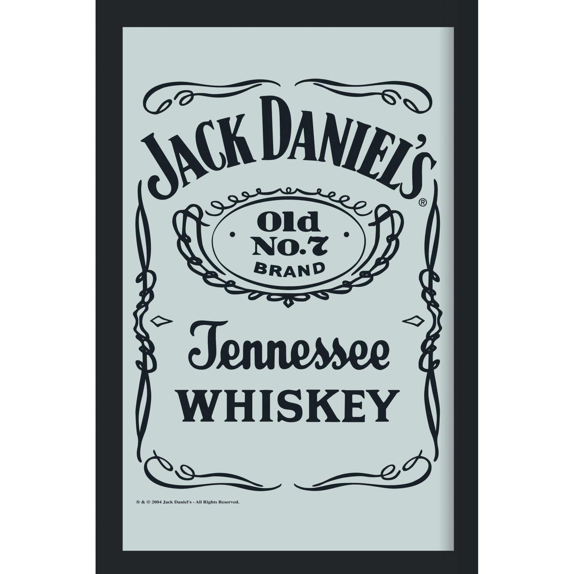 Jack Daniel's Reverse Label Mirror