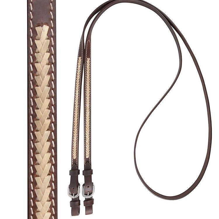Cashel 5/8in x 8ft Laced Roping Reins