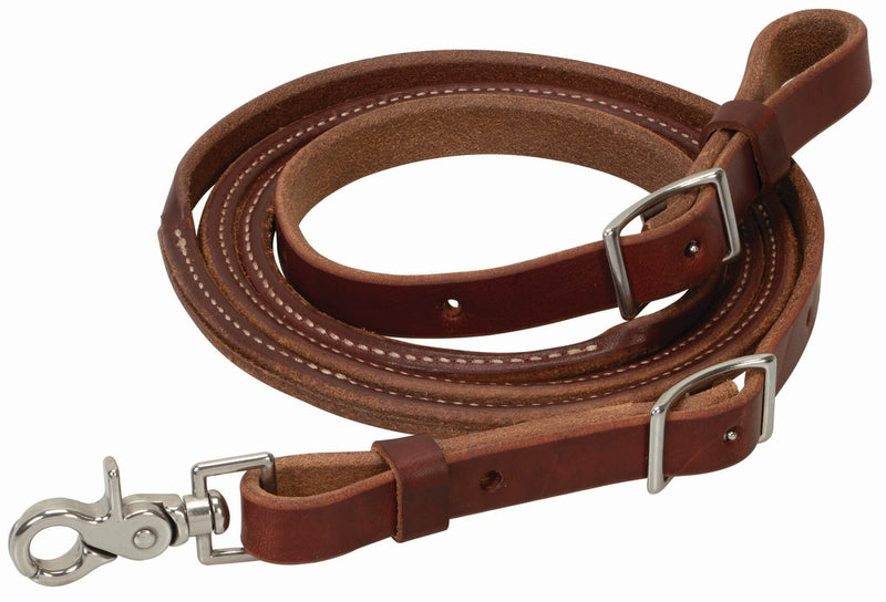 Weaver Oiled Canyon Rose 5/8in Roper Rein