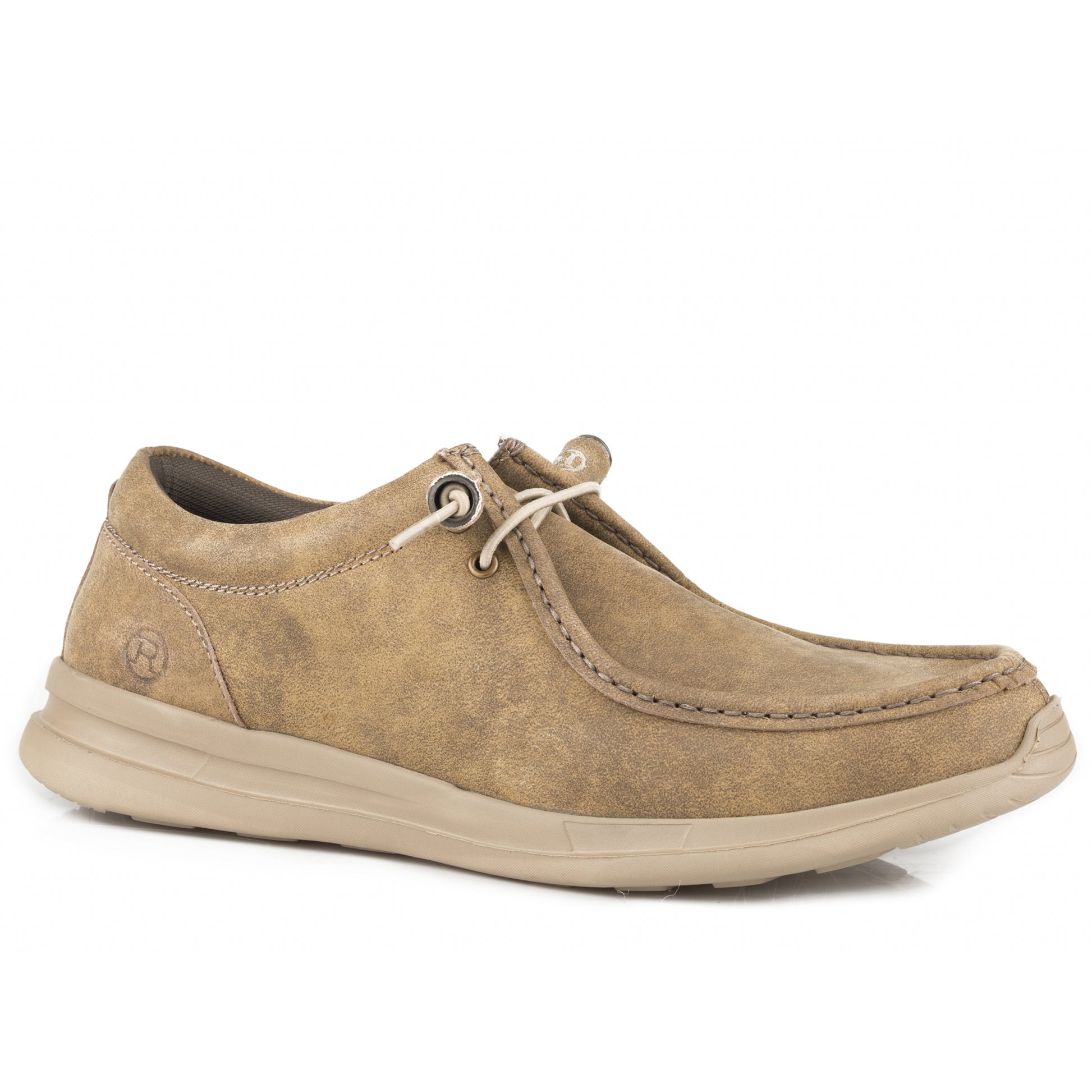 Roper Mens Tan Vintage Leather Chukka Shoes