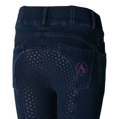 Horze Kids Kacy Denim Winter Full Seat Breeches