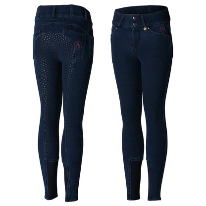 Horze Kids Kacy Denim Winter Full Seat Breeches