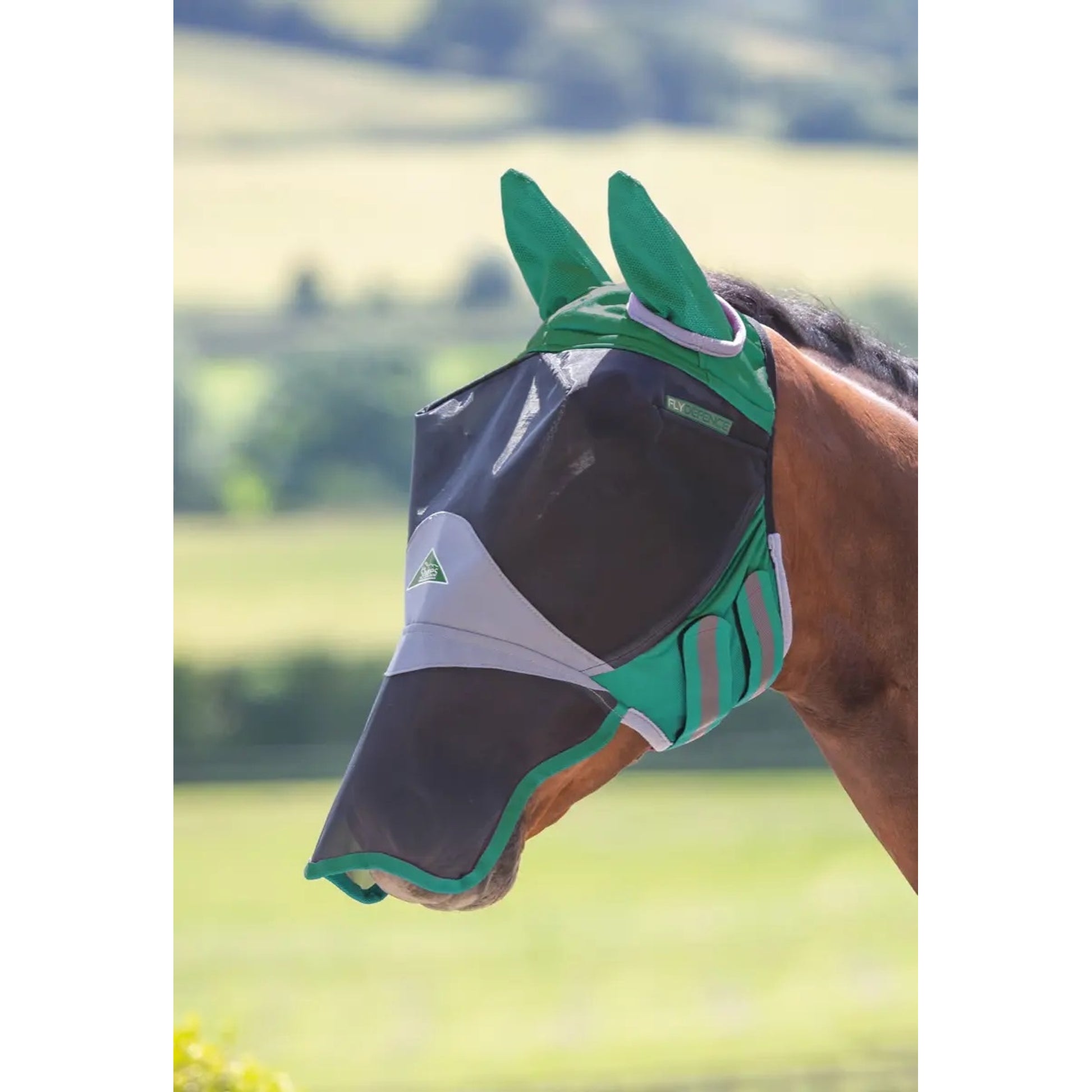 Shires Deluxe Fly Mask with Ears Nose