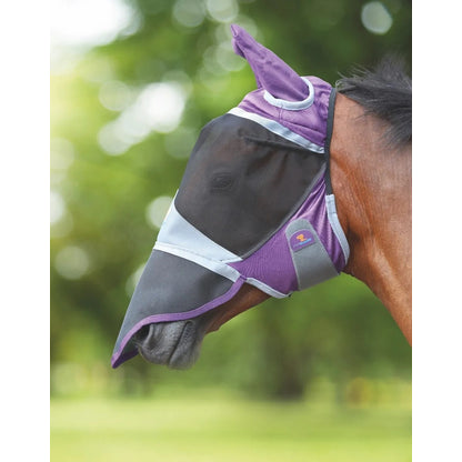 Shires Deluxe Fly Mask with Ears Nose
