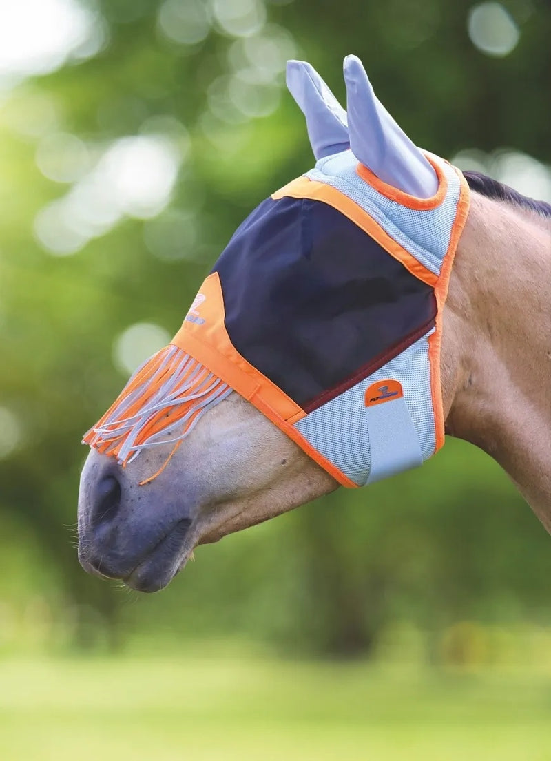 Shires FlyGuard Pro Air Motion Fly Mask with Ears & Fringe