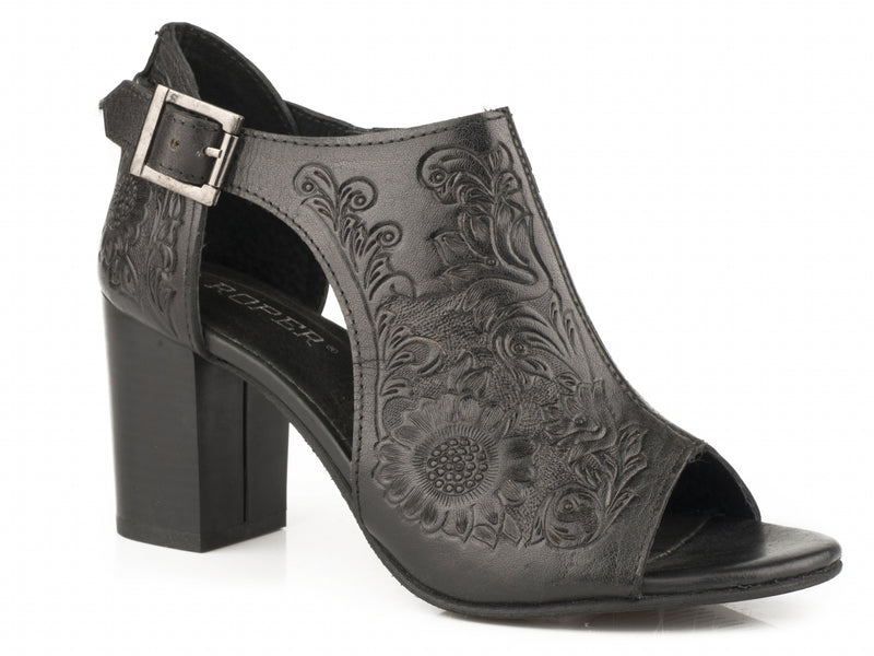 Roper Ladies Mika Open Toe Mules with Closed Back