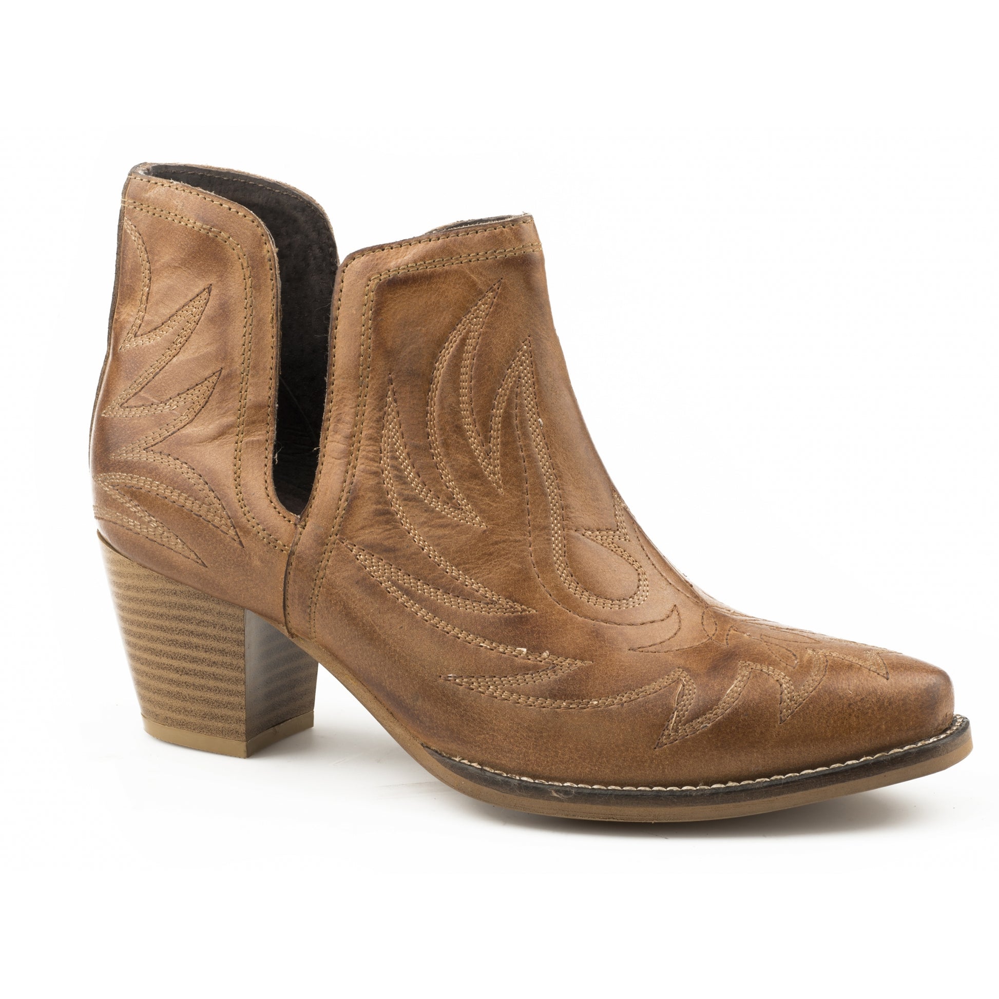 Roper Ladies Rowdy Leather Ankle Boots