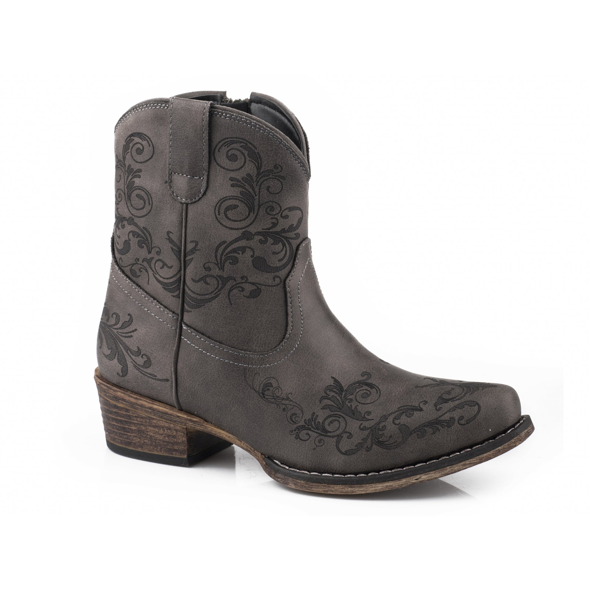 Roper Ladies Faux Leather Laser Americana Boots