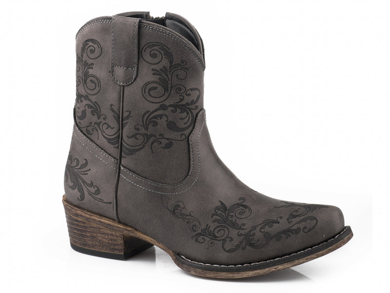 Roper Ladies Faux Leather Laser Americana Boots