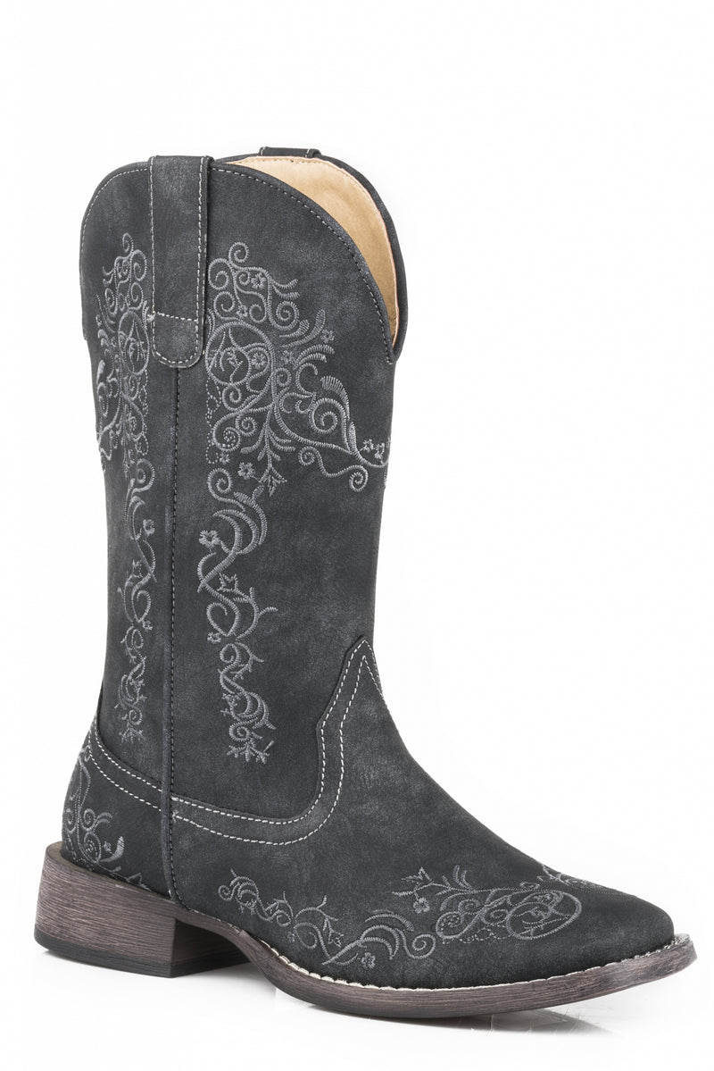 Roper Ladies Riley Scroll Square Toe Boots