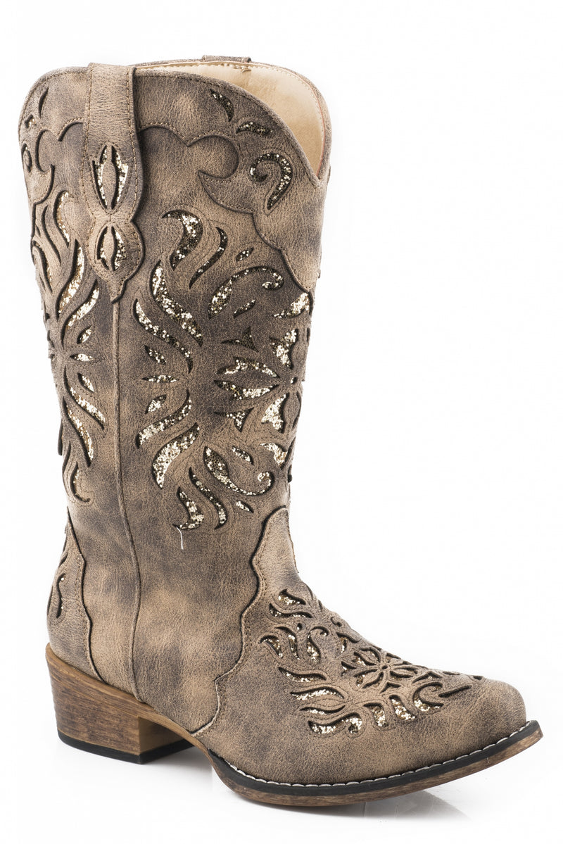 Roper Ladies Riley Glitz Snip Toe Boots