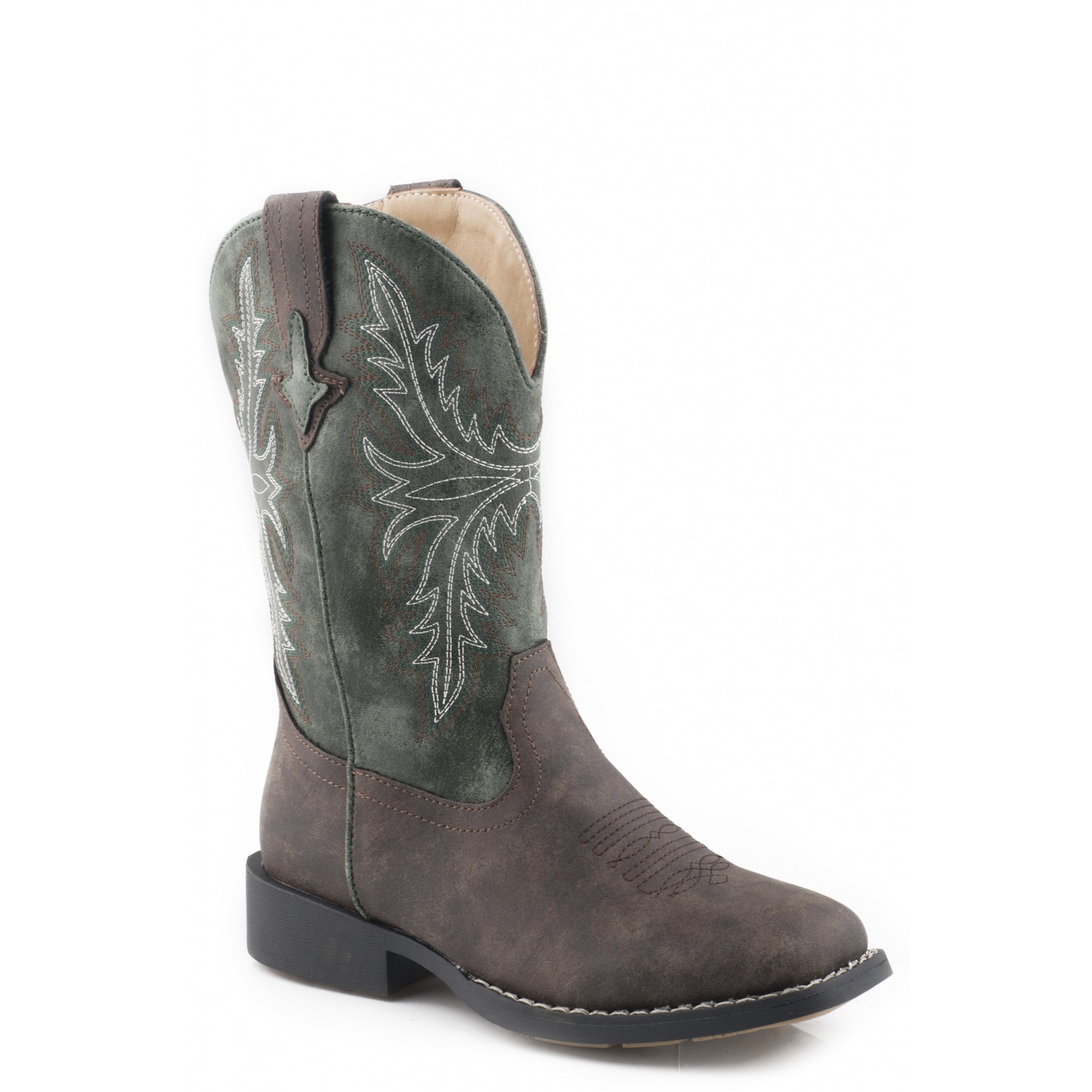 Roper Kids Jed Square Toe Cowboy Boots