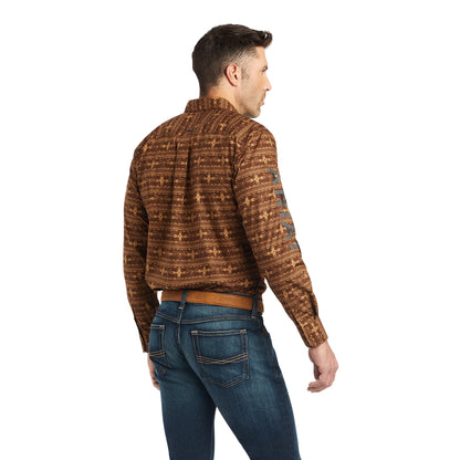 Ariat Mens Team Colter Fitted Stretch Shirt