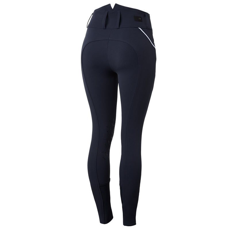 Horze Ladies Della High Waist Knee Grip Breeches with Piping Tape