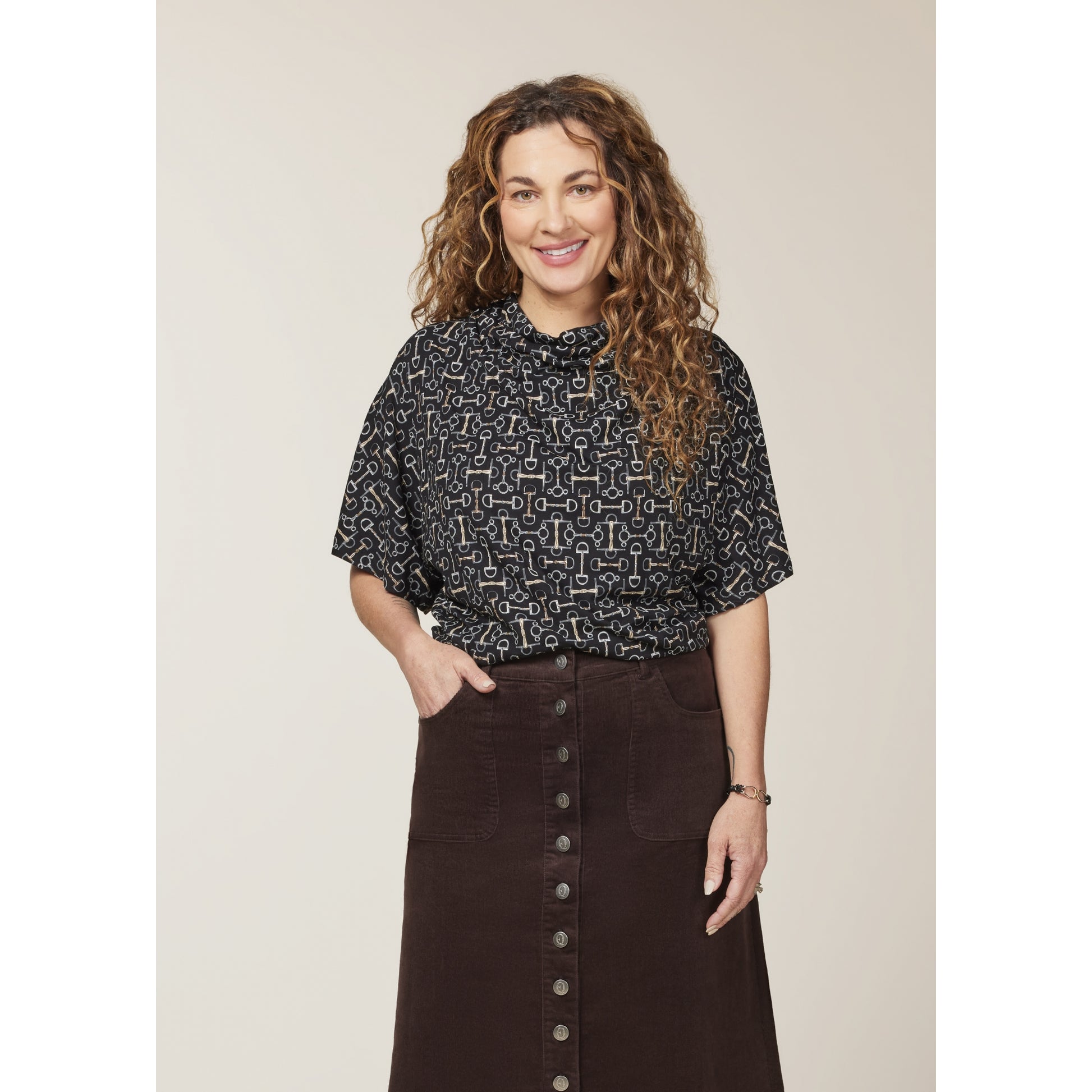 EQL by Kerrits Ladies Lexi Cowl Neck Dolman Top