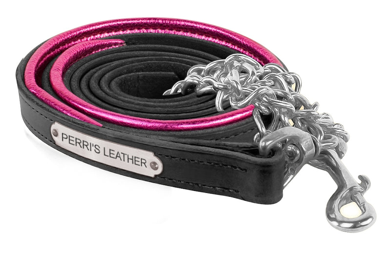 Perri's Personalized Metallic Padded Leather Lead