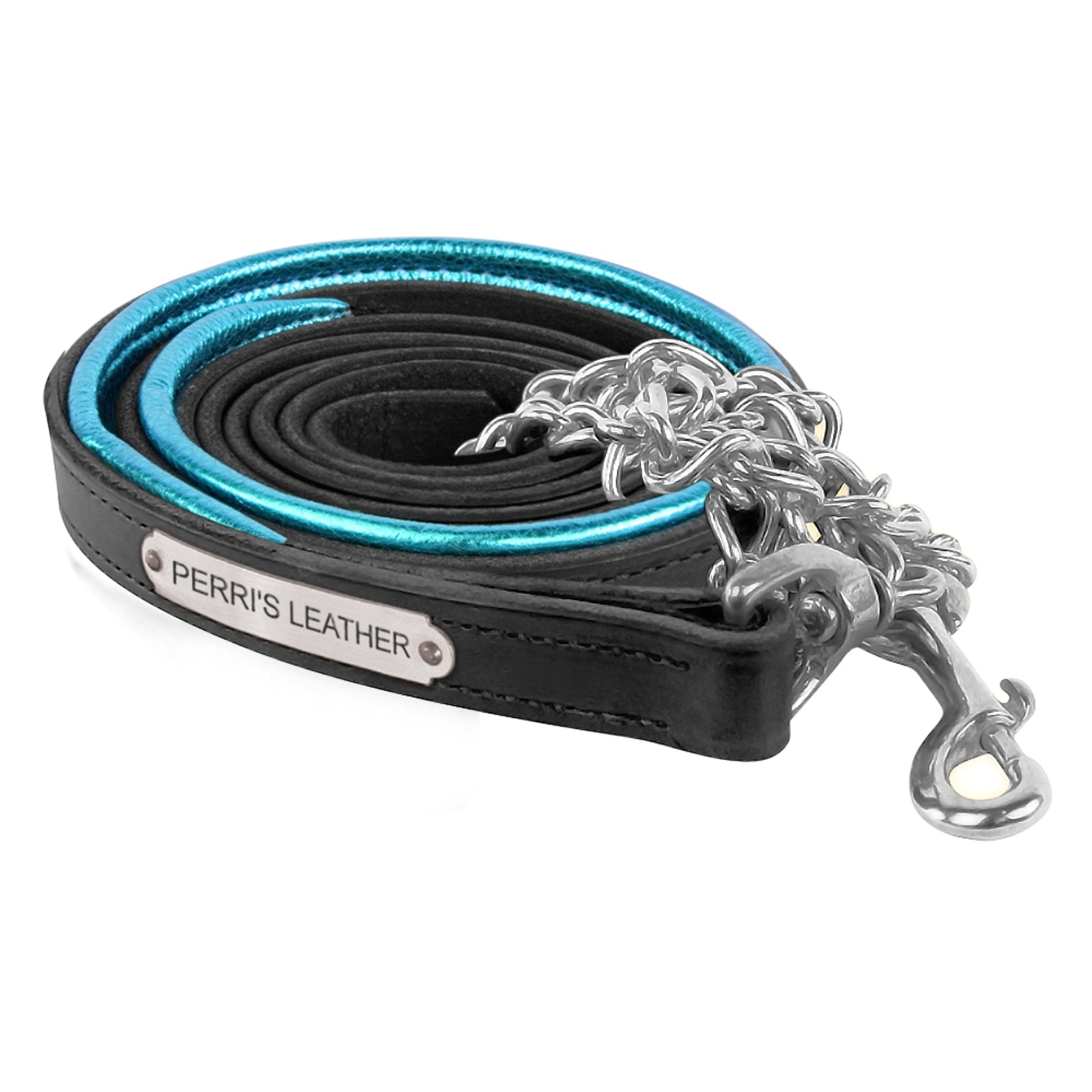 Perri's Personalized Metallic Padded Leather Lead