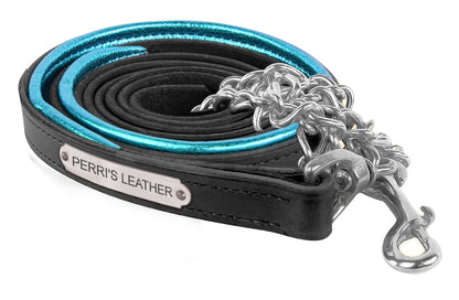 Perri's Personalized Metallic Padded Leather Lead