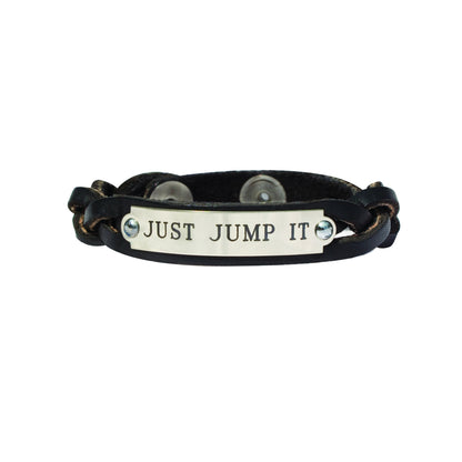 Perri's Personalized Braided Leather Bracelet