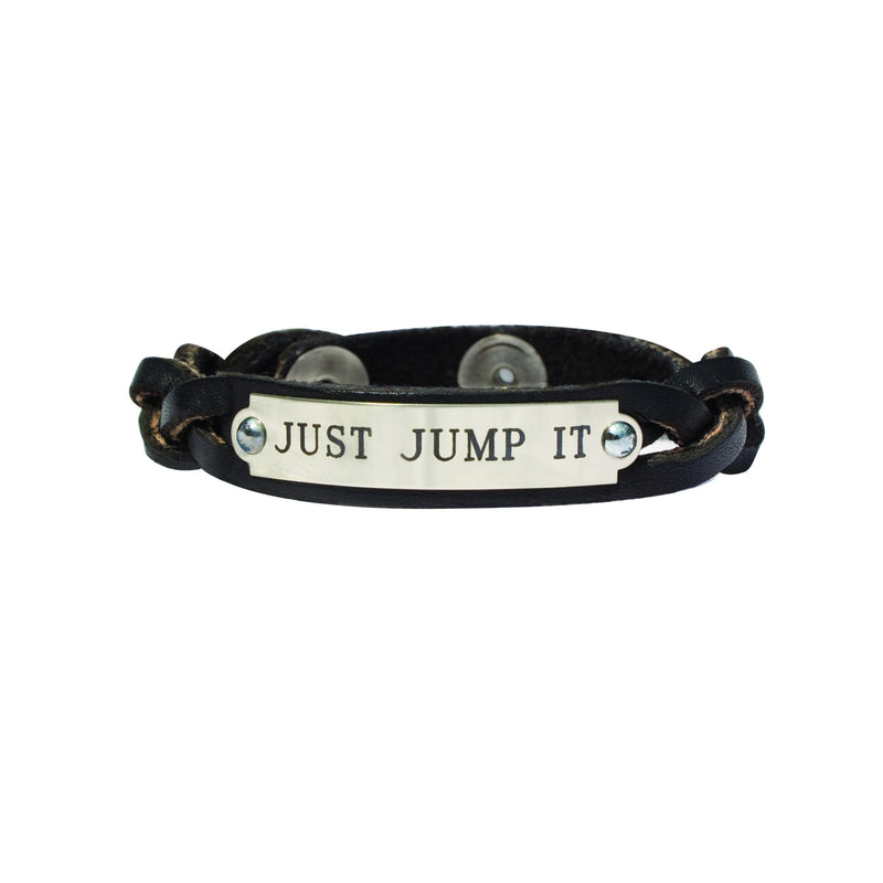 Perri's Personalized Braided Leather Bracelet