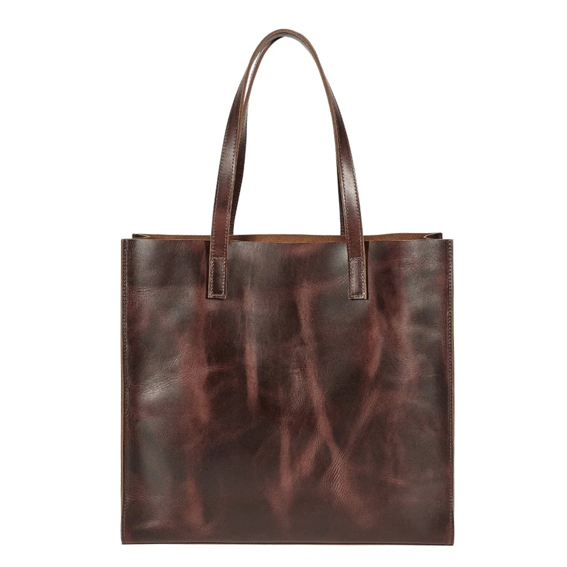 AWST Int'l Snaffle Bit Leather Tote Bag