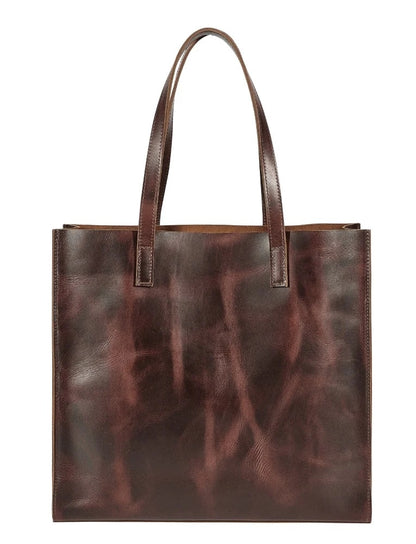 AWST Int'l Snaffle Bit Leather Tote Bag