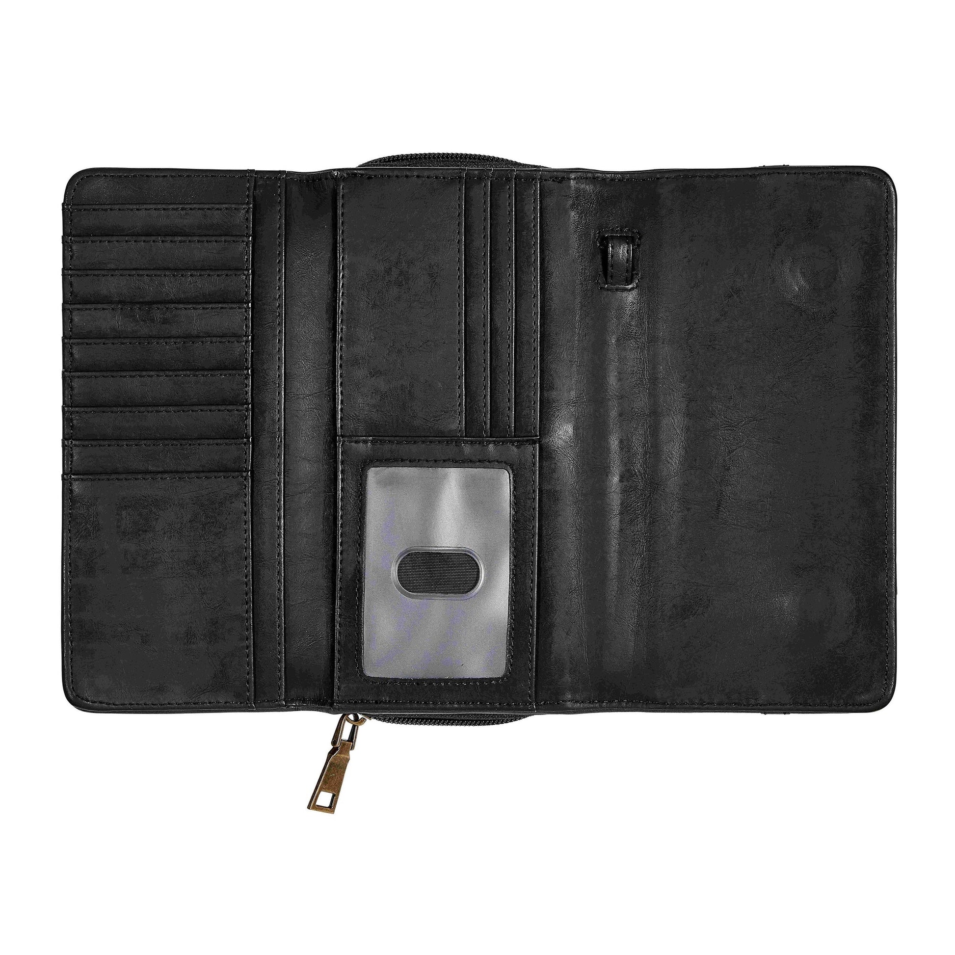 AWST Int'l Snaffle Bit Leather Cross Body Wallet