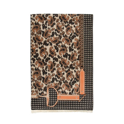 AWST Int'l Acrylic Cashmere Snaffle Bit and Houndstooth Scarf/Shawl