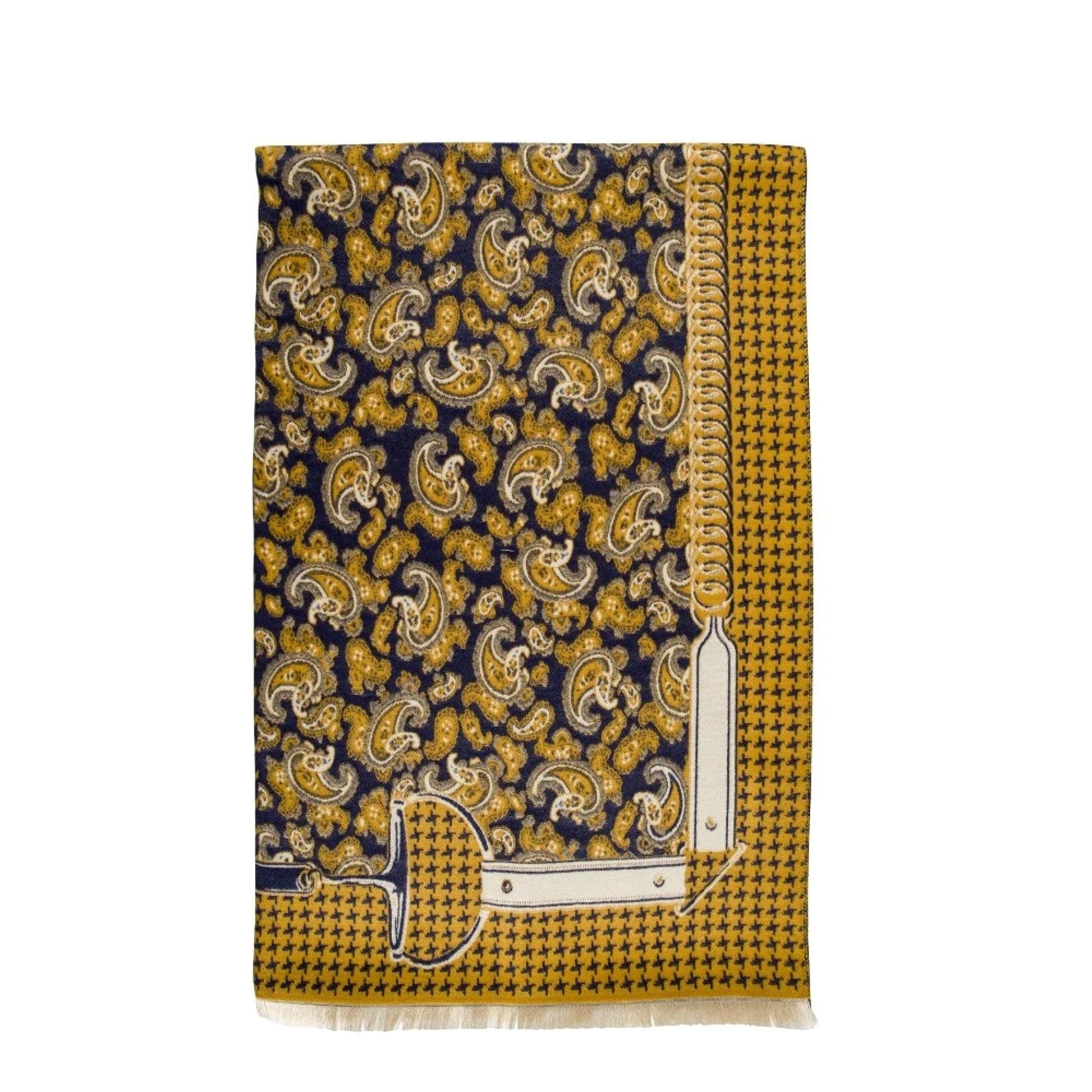 AWST Int'l Acrylic Cashmere Snaffle Bit and Houndstooth Scarf/Shawl