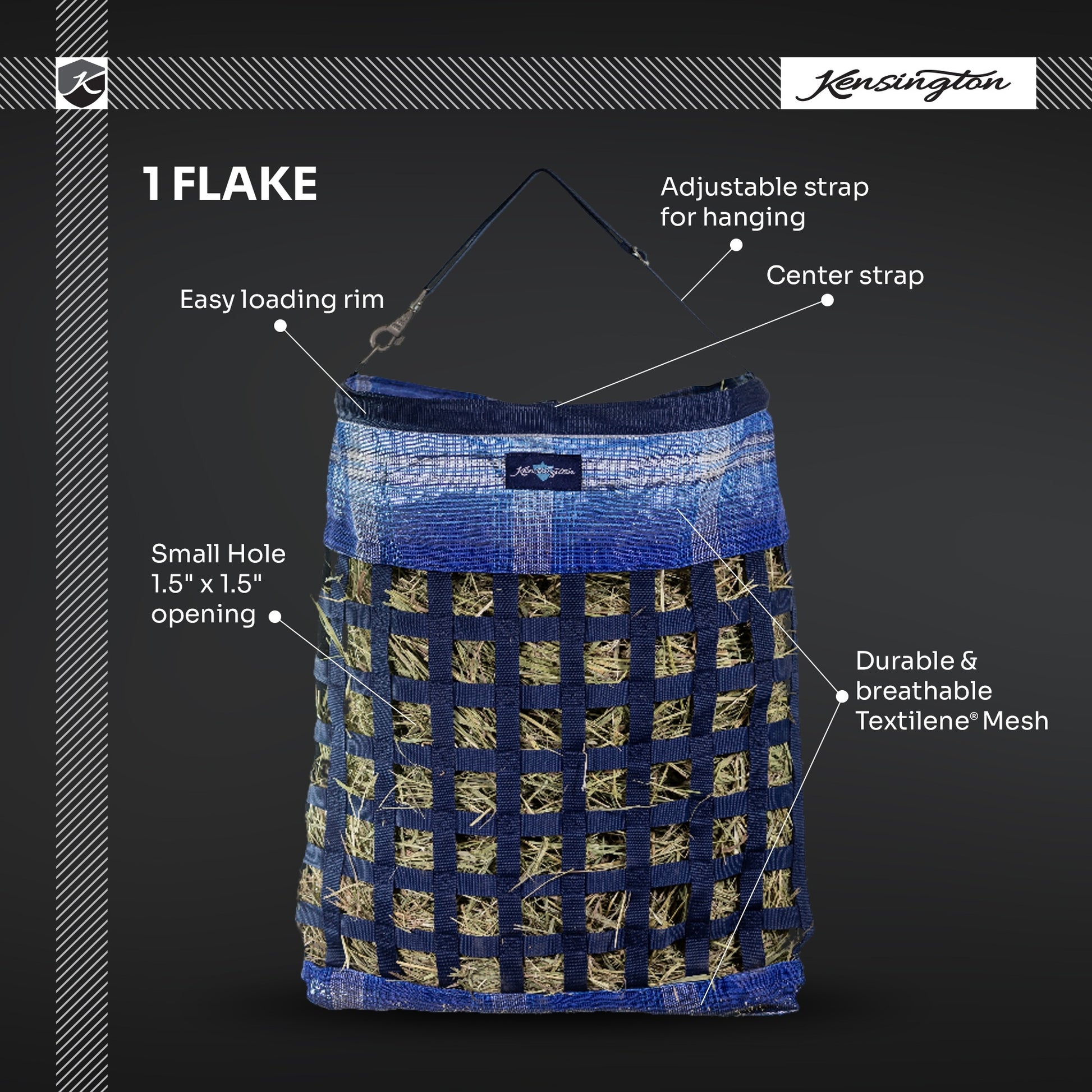 Kensington Hay Bag with Rim 2 Flake