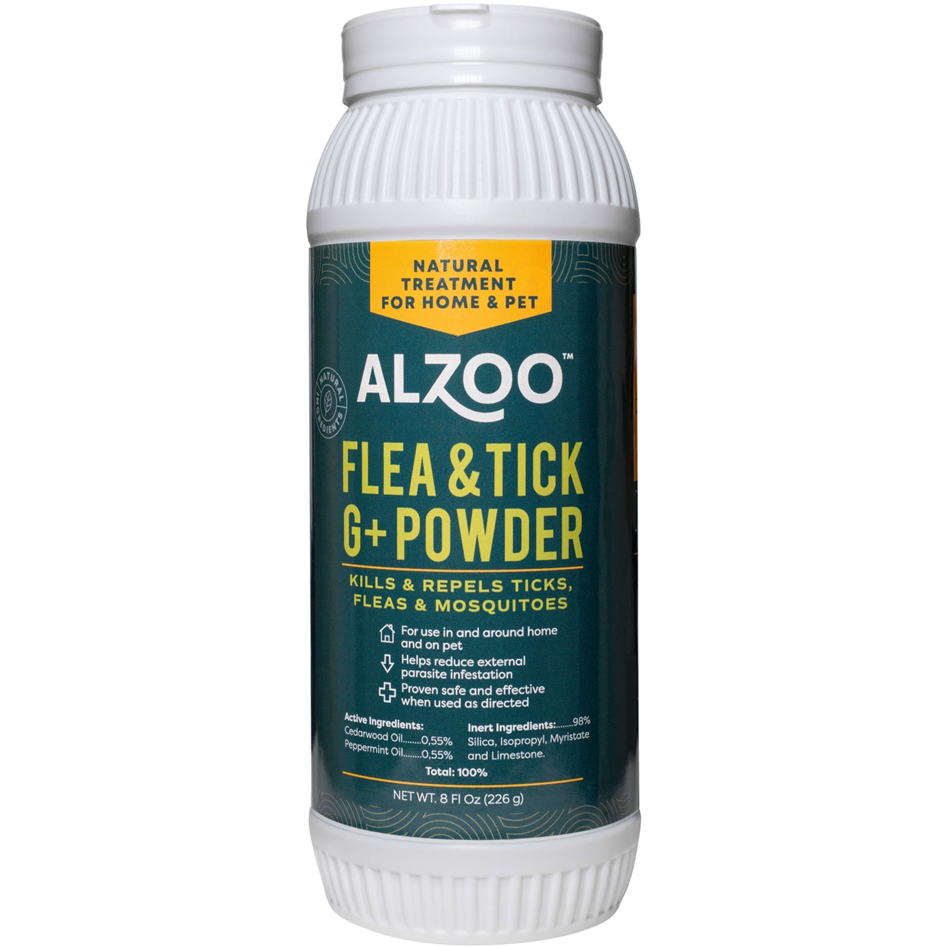 Alzoo Plant Based Flea & Tick G+ Environment Powder