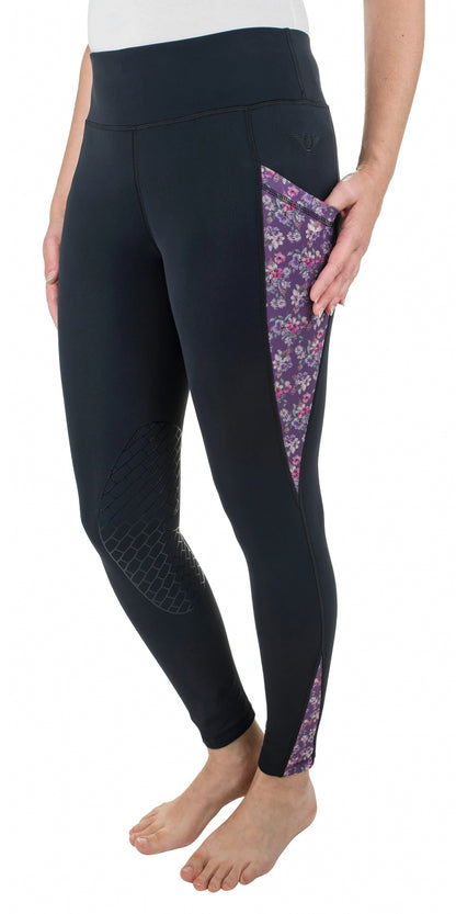 TuffRider Ladies Minerva 3 Season Knee Patch Tights