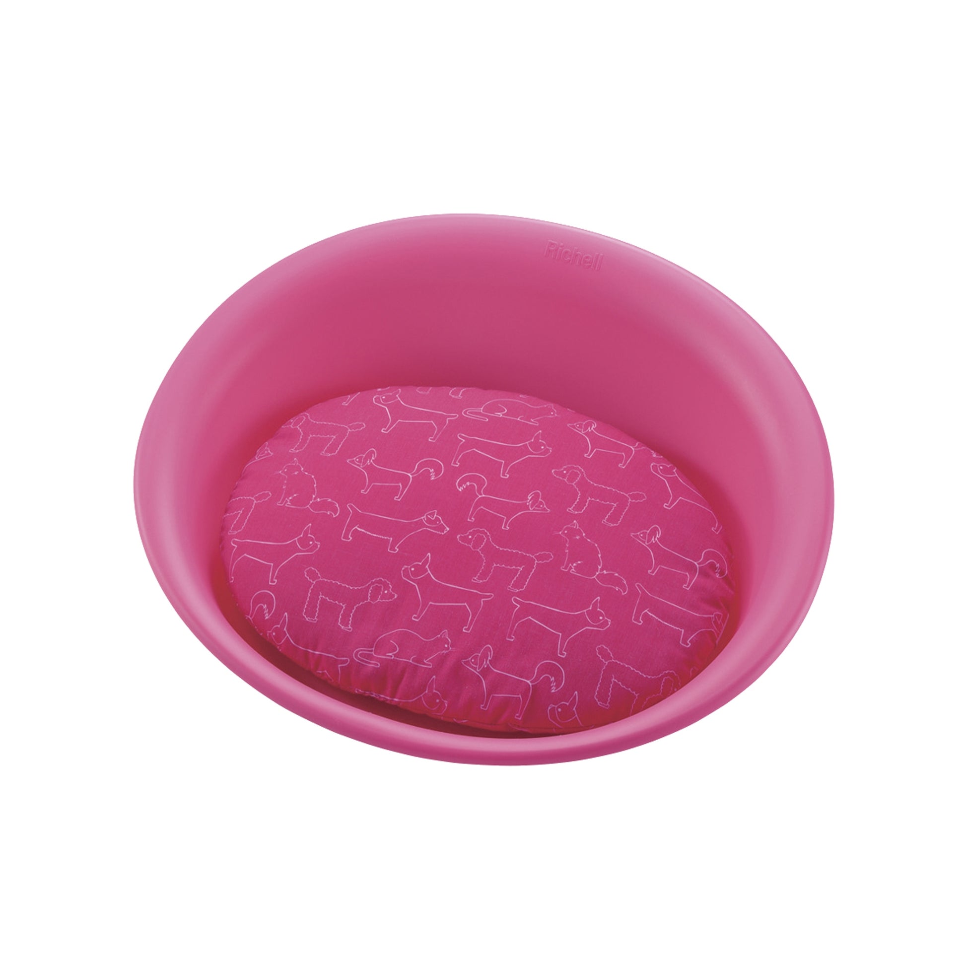 Richell Oval Plastic Pet Bed
