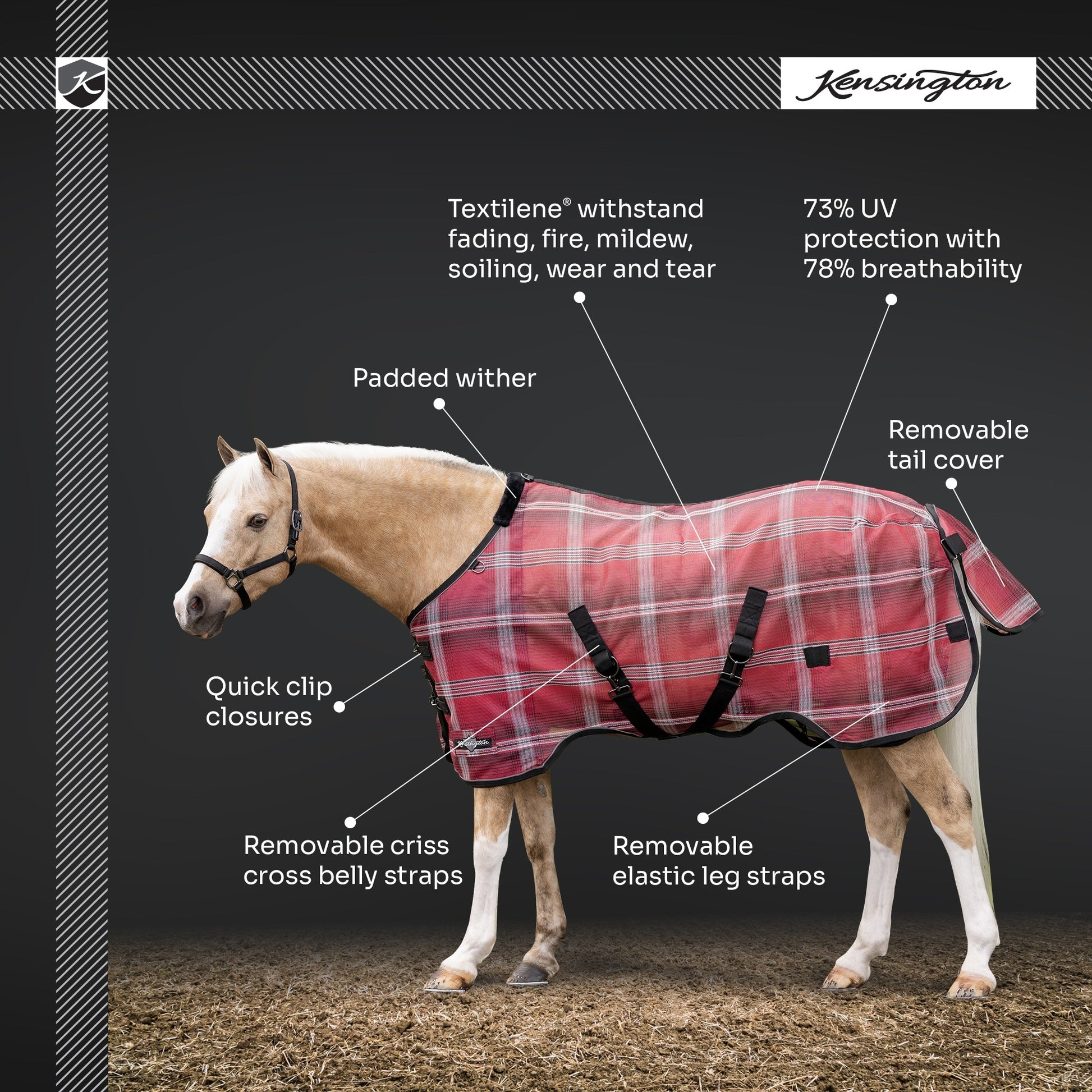 Kensington 73% UV Pony Protective Fly Sheet