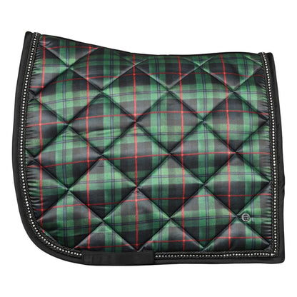 Dapplebay Holiday Plaid Dressage Saddle Pad