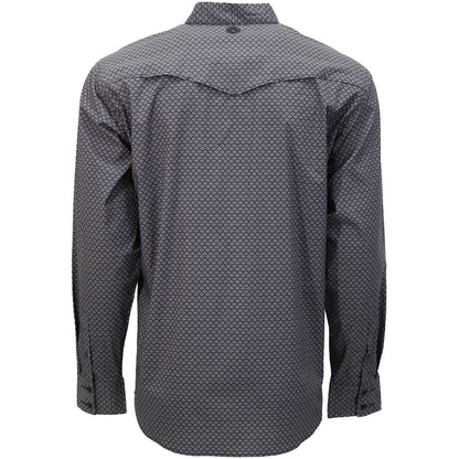 Hooey Mens Maverick Micro Texture Long Sleeve Shirt