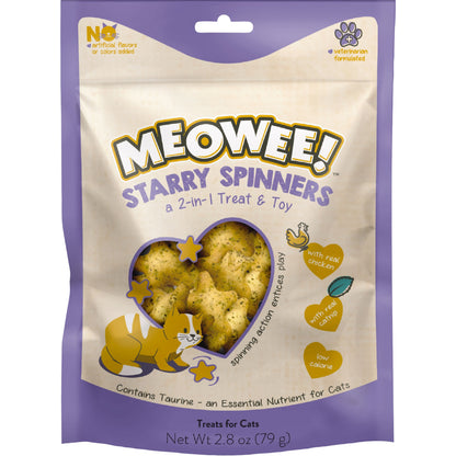 Meowee! Starry Spinners 2 In 1 Cat Treat And Toy