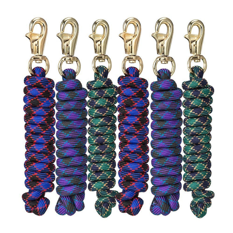 Tough1 Premium Poly Woven Lead with Triggerbull Snap - 6 Pack