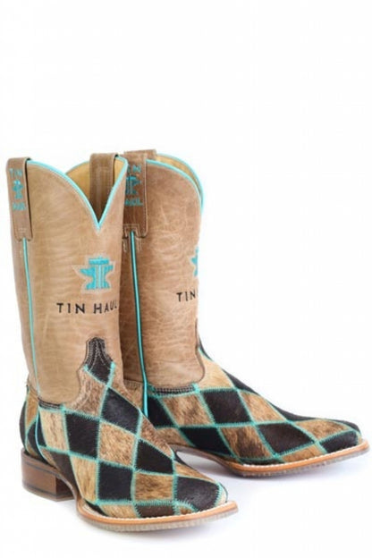 Tin Haul Ladies Pet Met Square Toe Boots