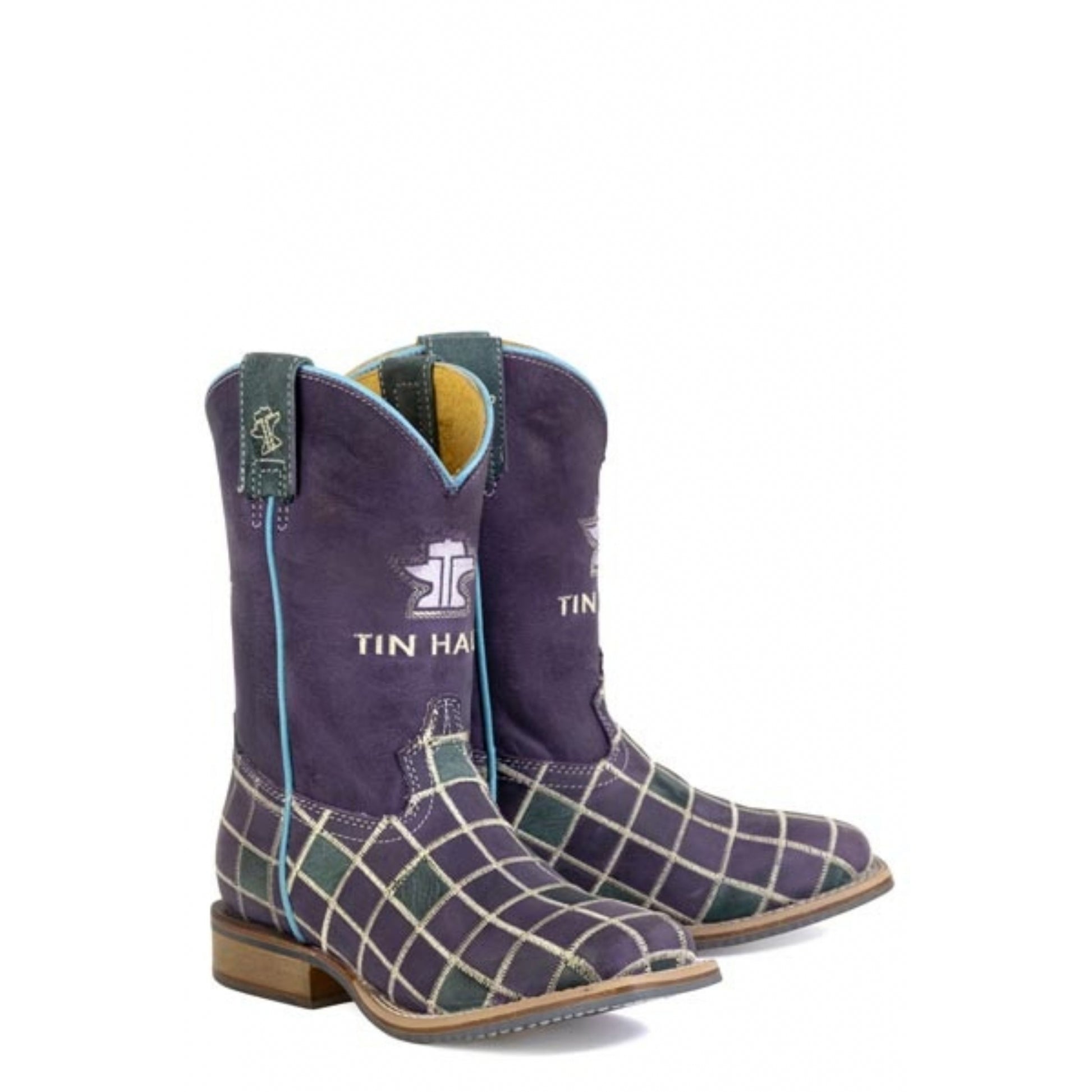 Tin Haul Big Kids Patches Square Toe Bootss