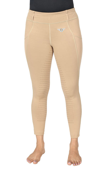 TuffRider Kids Minerva EquiCool Full Seat Tights With Phone Pocket and Loops