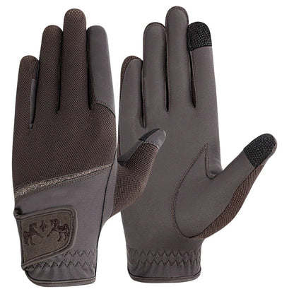 Equine Couture Aerocool Touch Screen Riding Gloves with Glitter