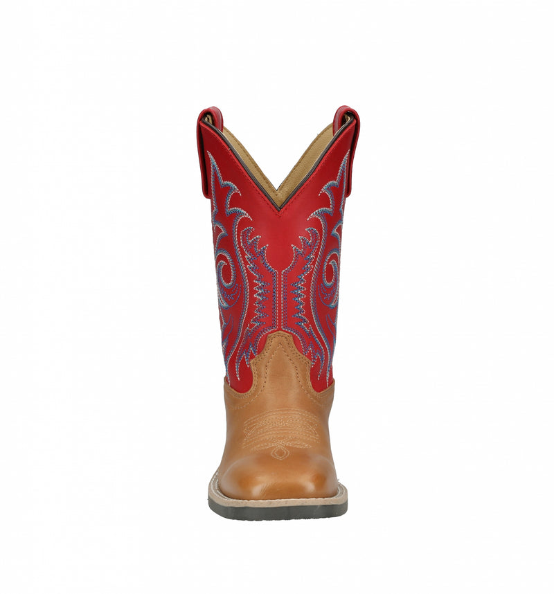 Smoky Mountain Childs Barrett Square Toe Leather Boots