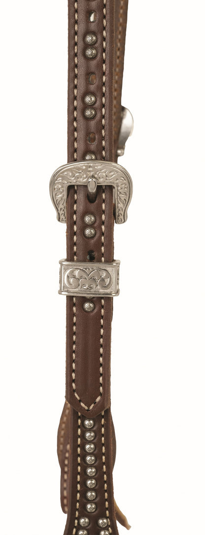 Weaver Western Leather Sliding Ear Headstall Stockman