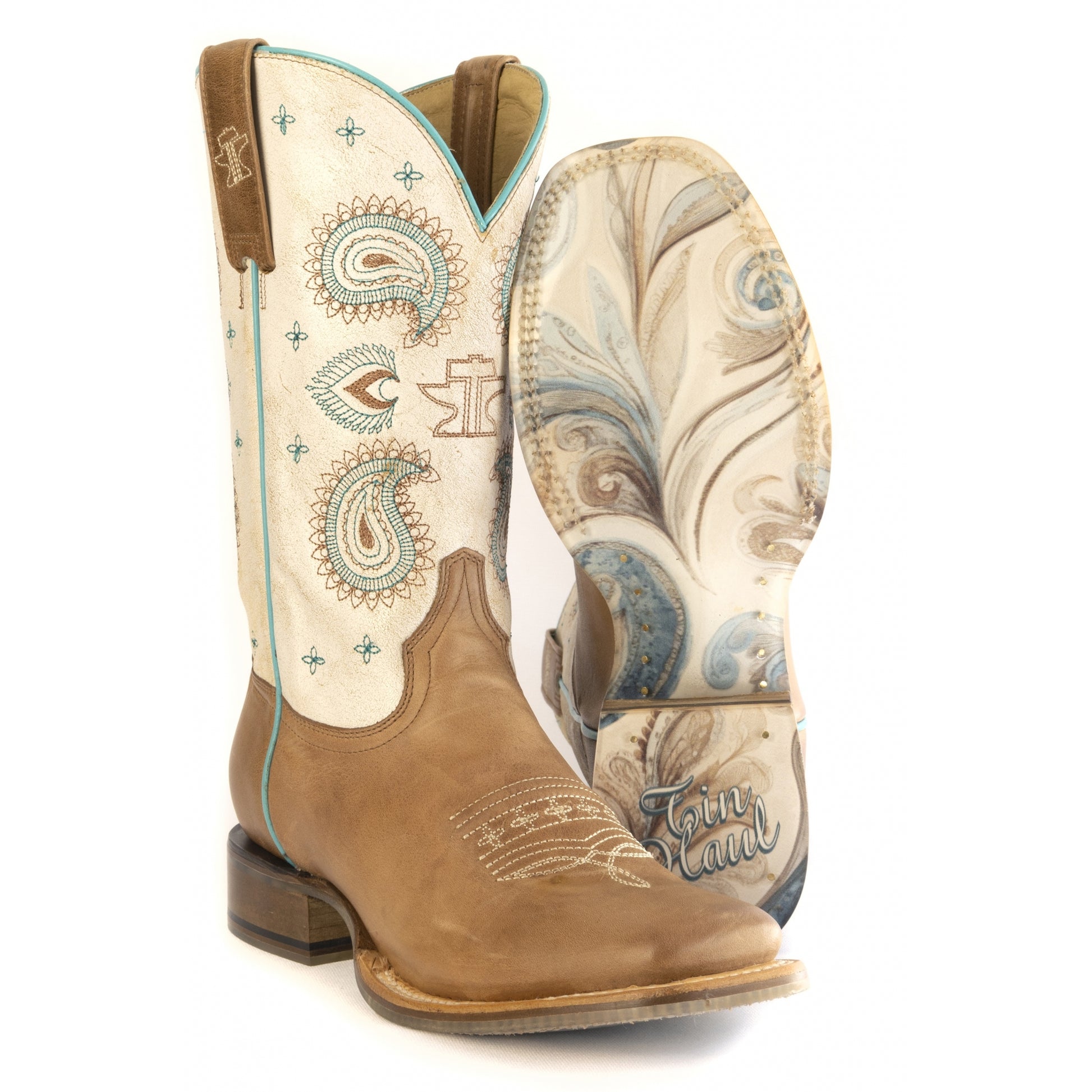 Tin Haul Ladies Paisley Princess Boots