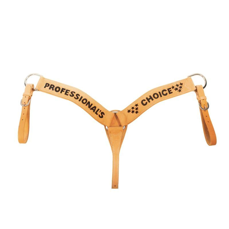 Professionals Choice Tooled Roughout Roper Breast Collar