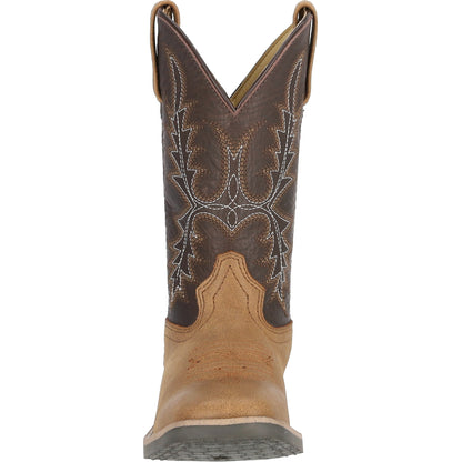 Smoky Mtn Youth Adobe Leather Western Boot