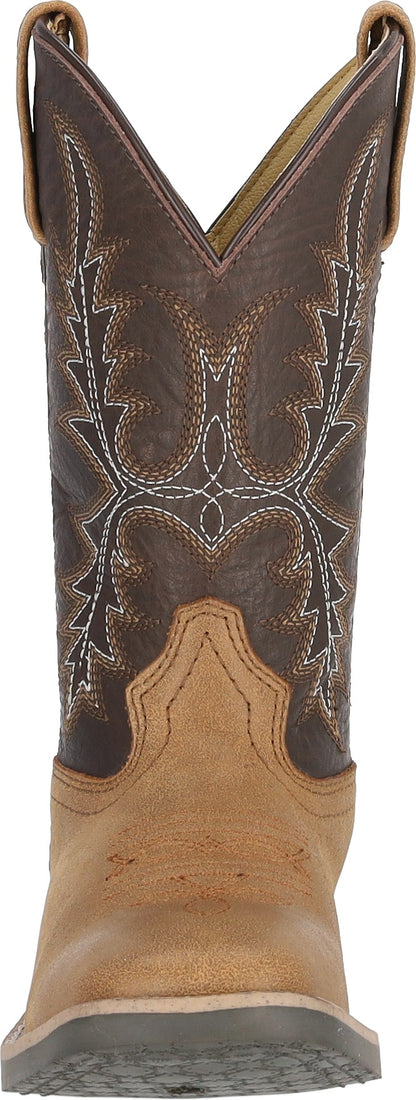 Smoky Mtn Youth Adobe Leather Western Boot